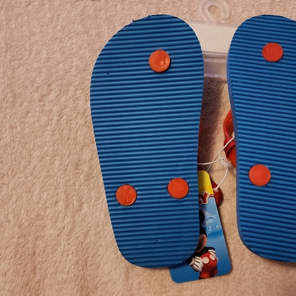 Mickey Mouse Flip Flops Size 9/10